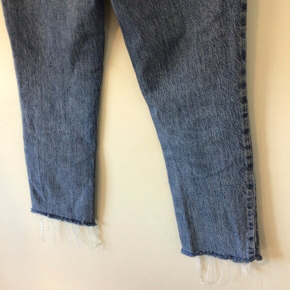 Madewell The Perfect Vintage Jean Blue Jeans Frayed Ends Petite - Picture 13 of 14